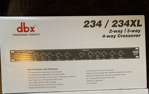 Dbx 234 crossover 3 4 - dbx, xl