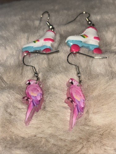 Pink parrot roller boots - parrot,