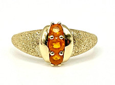 9ct Textured Yellow Gold Fire