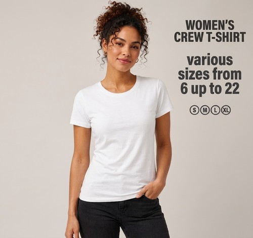 Ladies white t - white, t-shirt