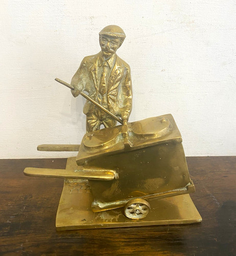 Heavy solid brass figure - brass,