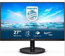 PHILIPS 272V8LA 1080P 27" LCD MONITOR 75HZ 4MS 250 cd/m² HDMI DISPLAYPORT NEW