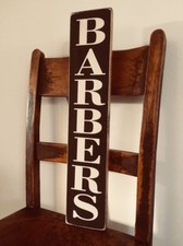 Barbers sign vintage wooden