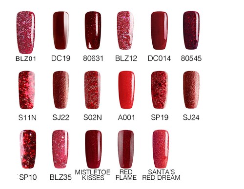 Bluesky gel nail - polish, red