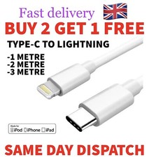 iPhone 14 13 12 11 XR X 8 USB-C Charger Cable Genuine Apple Fast Charging Lead