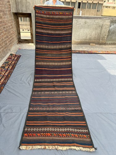 8x9 afghan kilim runner - 2'8x9'7,