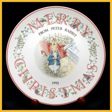 Wedgwood - Peter Rabbit - Christmas Plate 1992 - New Condition