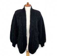 Vintage 80s Black Mohair Mix