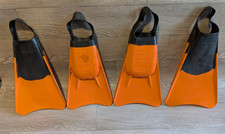 2 x Pairs Tribord  Fins UK Size 10 & 11 Used Vintage Style Few Marks Still Good