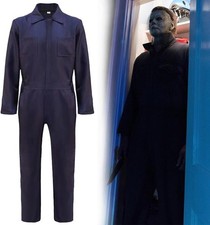 Halloween Cosplay Costume Michael Myers Jumpsuit Navy Boiler Suit Fancy Dress UK