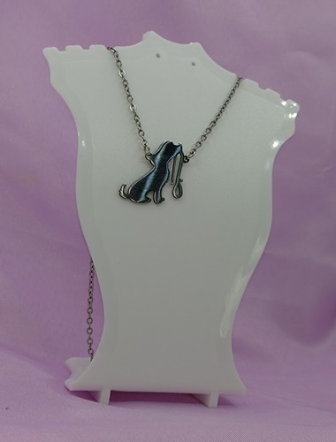 Dog necklace polished - dog,