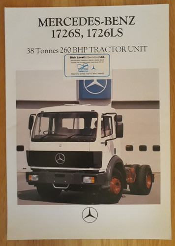 Mercedes benz 1726 tractor - mercedes-benz,