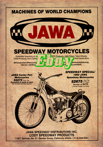 Speedway jawa retro - speedway, aged