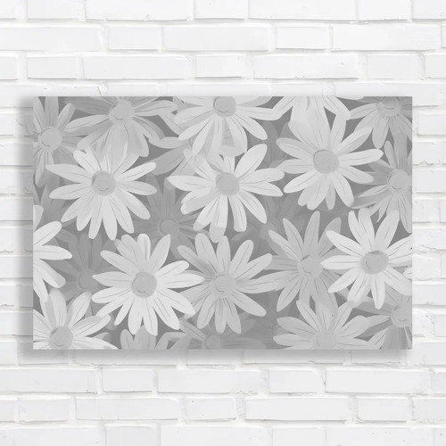 Beautiful daisy flower - flower, black