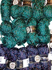 Madame Tricote Paris Oren Bayan Lima 1500g Green Black Super Chunky 40% Wool