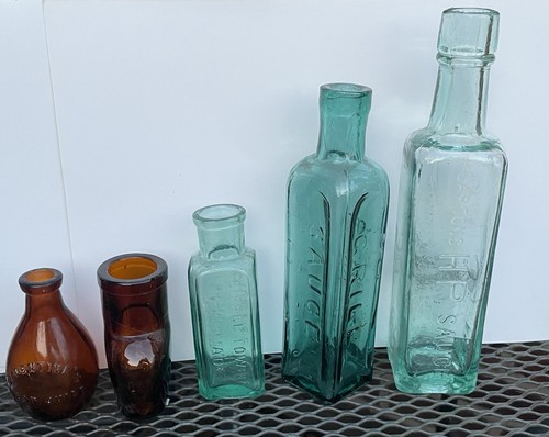Vintage antique glass - glass, bottle