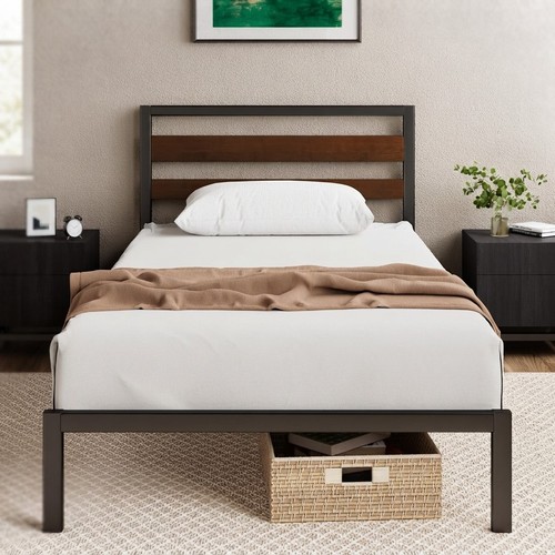 3ft bamboo and metal bed - 3ft, frame