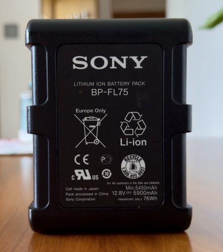 Sony lithium ion battery pack - sony,