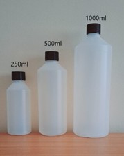 Plastic Bottles Natural HDPE