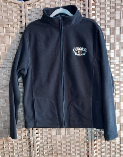 Guinness black fleece zip - guinness, xl