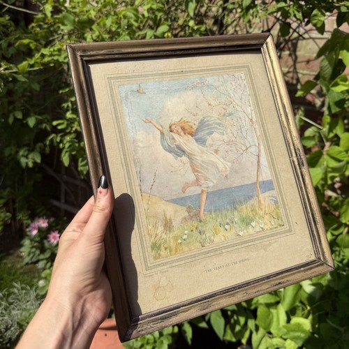Antique framed artist signed - framed,