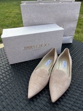 Jimmy Choo Calix Crystal Flats