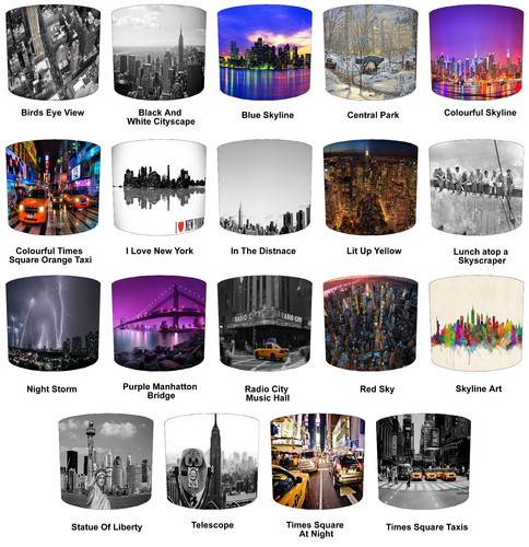 City new york lampshades - city,