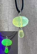 Opaline Uranium Glass Pendant