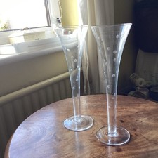 Elegant Pair of Hollow Stem