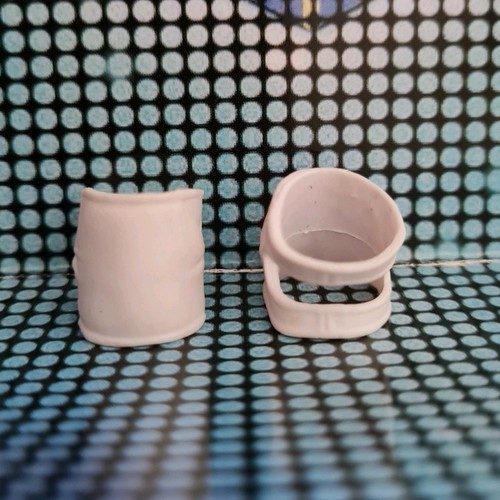 White open back mattel - white, knee