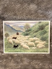 Villeroy & Boch VilboCard Porcelain Ceramic Fechner  "Shepherd" W. Germany