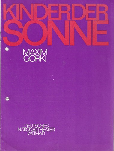 Programme booklet maxim gorki - programme,