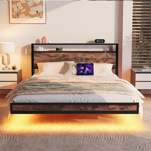 Floating bed frame king - floating,