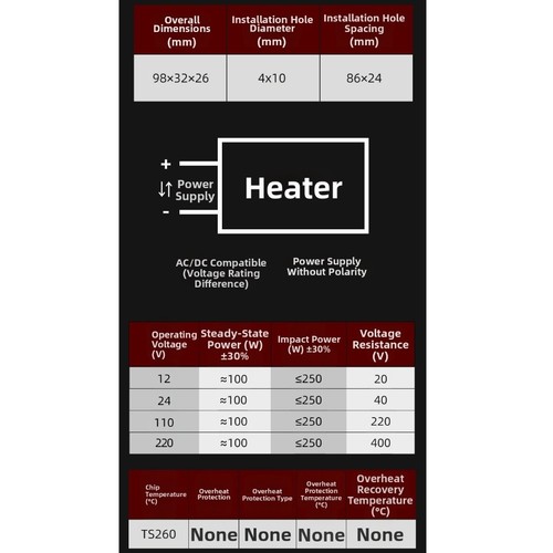 Ptc air heater heating - ptc,