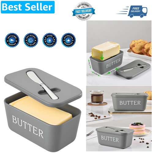 Plastic large butter dish - large,