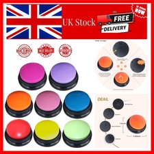 Colorful Interactive Voice Record Buttons for Pets, Kids & Creative Play