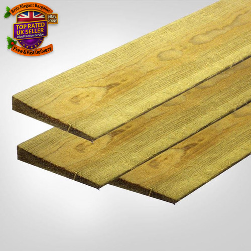 Feather edge fence boards - edge,
