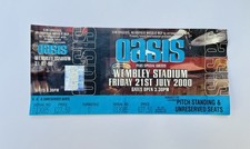 Oasis Wembley 2000 Ticket