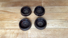 Set of 4 Vintage Art Deco Bakelite Furniture Feet Cups Castors