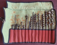 20 x vintage Carpentry Auger/Hand Brace Drill Bits