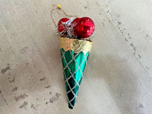 Vintage japanese cone ornament - japanese,