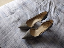 Womens Silver sparkle high heel court shoes, size7/40, BNWOB, Christmas !