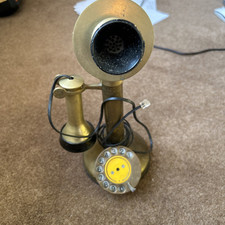 Vintage old antique heavy metal gpo candlestick telephone phone c1930