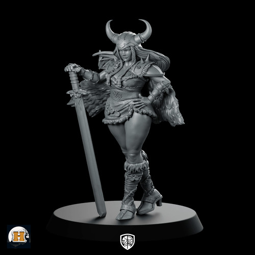 Herja miniature horned warrior - herja,