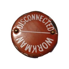 Railwayana Enamel Disconnected