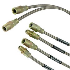 Black Diamond Stainless Front Brake Hose 2 Line Kit For Mazda MX5 NA NB 90-05