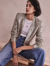 Mint Velvet gold sequin