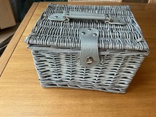 M&S Grey Hamper Basket With Handle Lockable CHRISTMAS GIFT