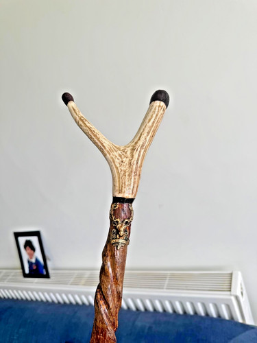 Twist wooden walking - wooden, stick