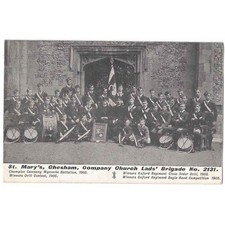 CHESHAM St Mary's Company Church Lads Brigade No 2131, Old Postcard 1905
